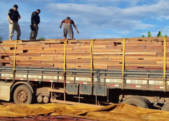 Carregamento de madeira sem licença ambiental é apreendido no Piauí